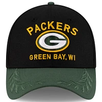 Men's New Era Black/Green Green Bay Packers 2025 NFL Draft 39THIRTY Flex Hat