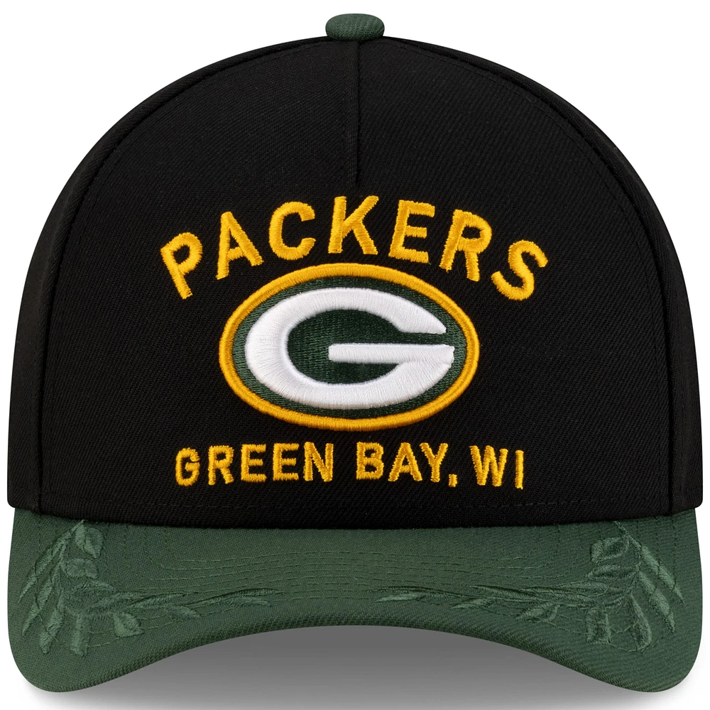 Men's New Era /Green Green Bay Packers 2025 NFL Draft 9FORTY M-Crown A-Frame Adjustable Hat
