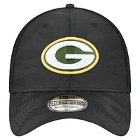 Men's New Era Black Green Bay Packers Active Camo 39THIRTY Flex Hat