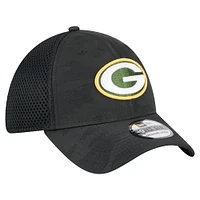 Men's New Era Black Green Bay Packers Active Camo 39THIRTY Flex Hat