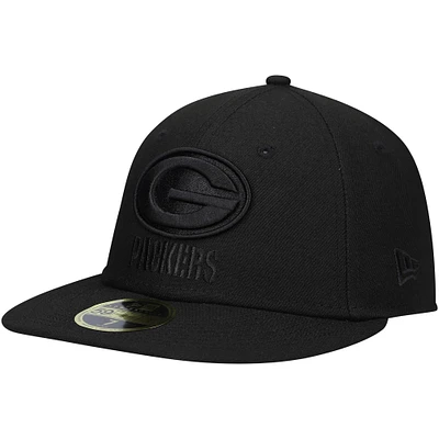 Casquette ajustée 59FIFTY II New Era Green Bay Packers pour homme, noir sur