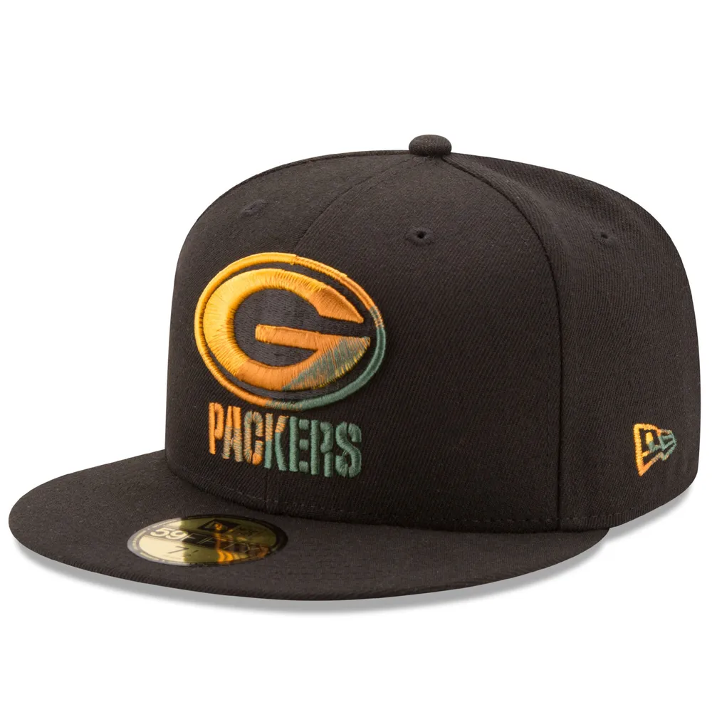 Men's New Era Green Green Bay Packers Omaha 59FIFTY Fitted Hat