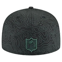 Men's New Era Black Green Bay Packers Geo 59FIFTY Fitted Hat