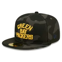 Men's New Era Green Green Bay Packers Omaha 59FIFTY Fitted Hat