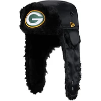 Casquette de trappeur New Era pour hommes, noire, Green Bay Packers