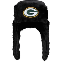 Men's New Era  Black Green Bay Packers Trapper Hat