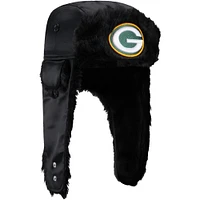 Men's New Era  Black Green Bay Packers Trapper Hat