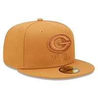 Pack de couleurs 59FIFTY des Green Bay Packers New Era pour homme - Marron Casquette ajustée