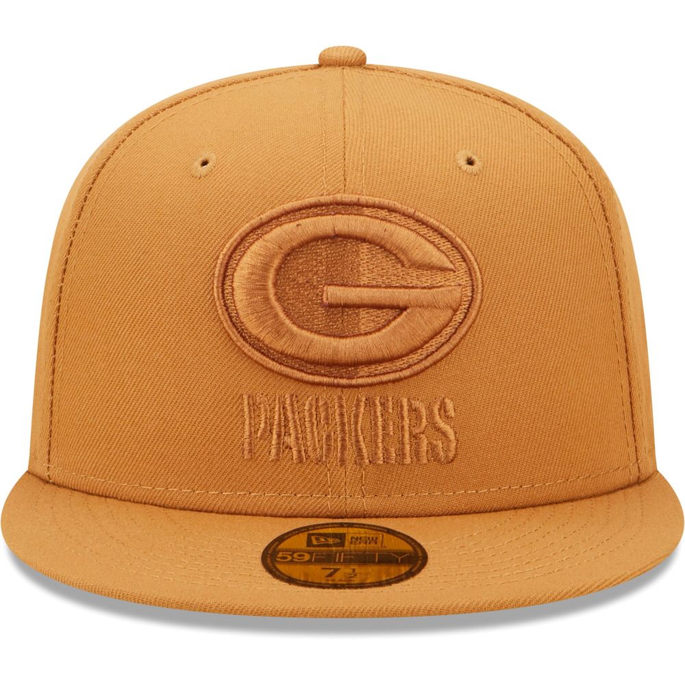 Men's New Era Brown Green Bay Packers Team Color Pack 59FIFTY Fitted Hat