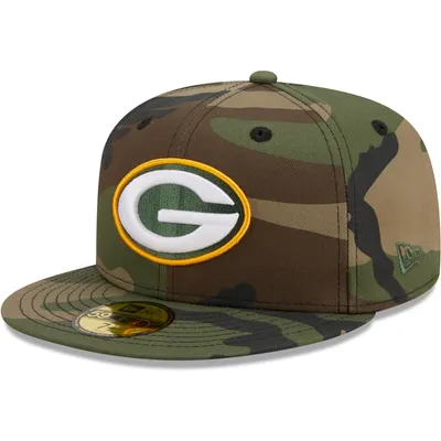 Men's New Era Cream Green Bay Packers Retro 59FIFTY Fitted Hat