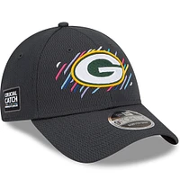 Men's New Era Charcoal Green Bay Packers 2021 NFL Crucial Catch - 9FORTY Adjustable Hat