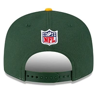 Men's New Era  Cream/Green Green Bay Packers 2023 Sideline Historic 9FIFTY Snapback Hat