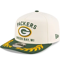 Men's New Era Cream/Green Green Bay Packers 2025 NFL Draft 9FIFTY A-Frame Snapback Hat