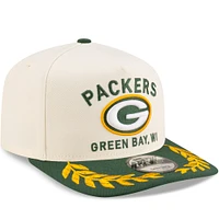 Men's New Era Cream/Green Green Bay Packers 2025 NFL Draft 9FIFTY A-Frame Snapback Hat