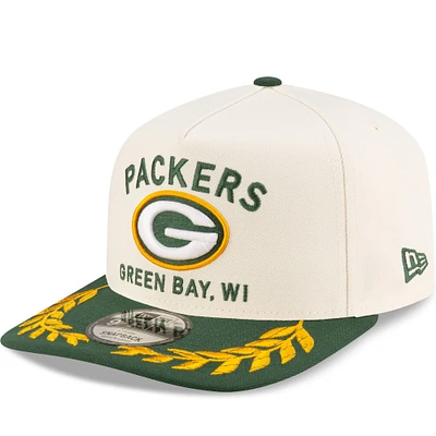 Men's New Era Cream/Green Green Bay Packers 2025 NFL Draft 9FIFTY A-Frame Snapback Hat