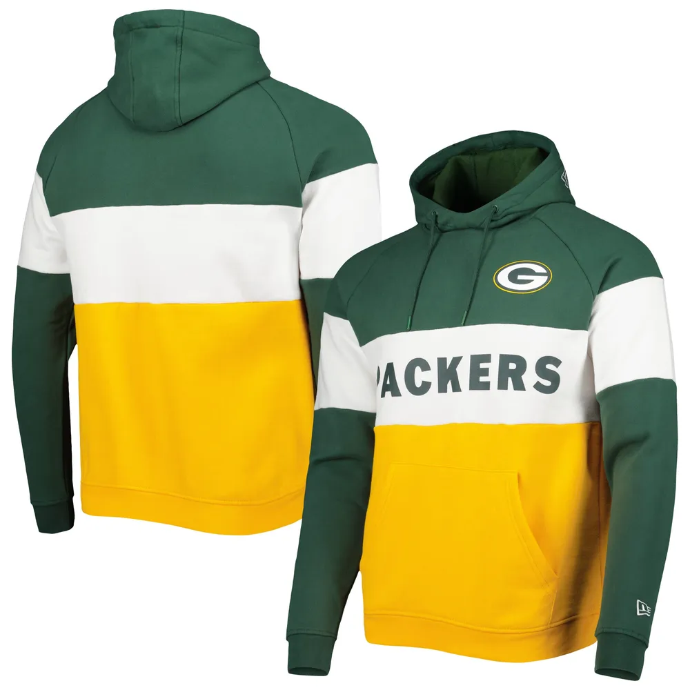 Men's Green Bay Packers New Era Green Tie-Dye Pullover Hoodie