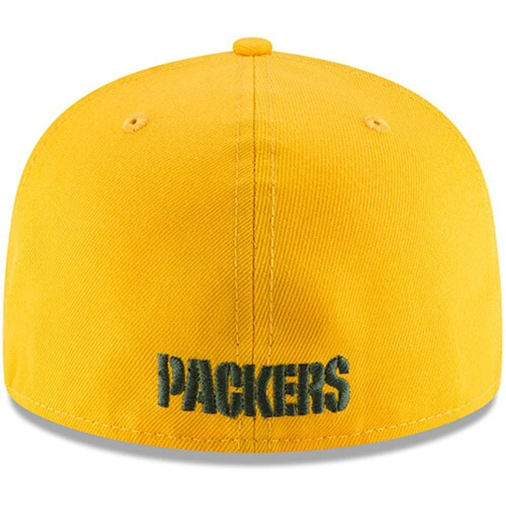 Casquette ajustée New Era Green Bay Packers Omaha 59FIFTY pour homme