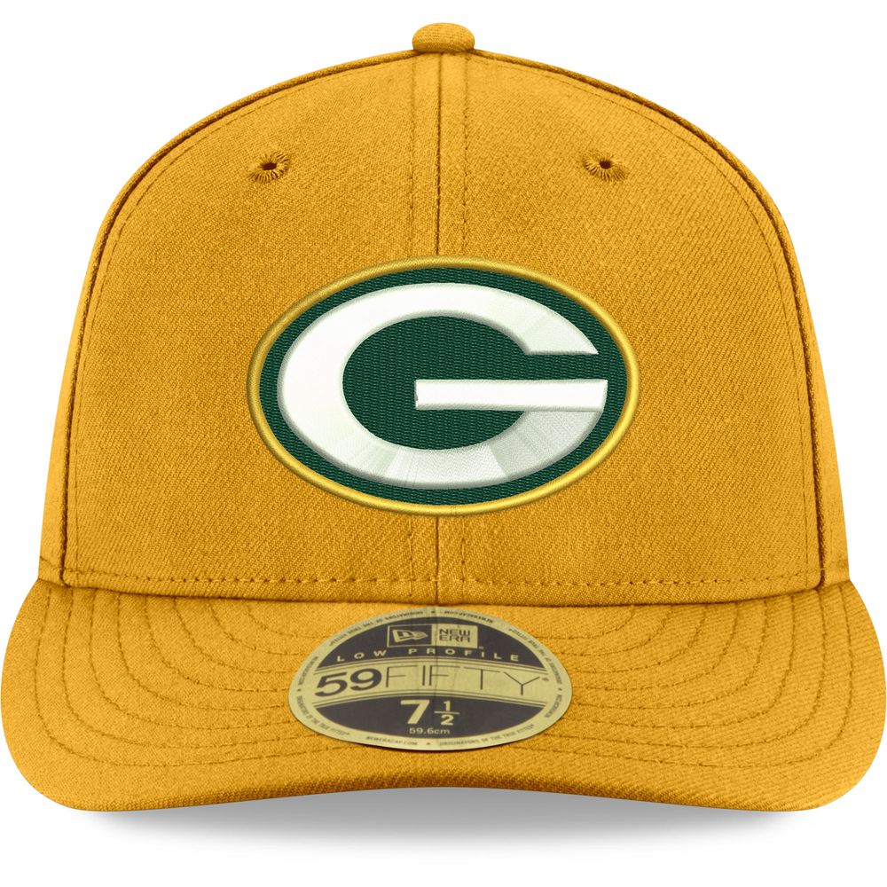 Lids Green Bay Packers New Era Omaha Low Profile 59FIFTY Fitted Hat - Black