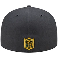 Men's New Era Graphite Green Bay Packers Color Dim 59FIFTY Fitted Hat