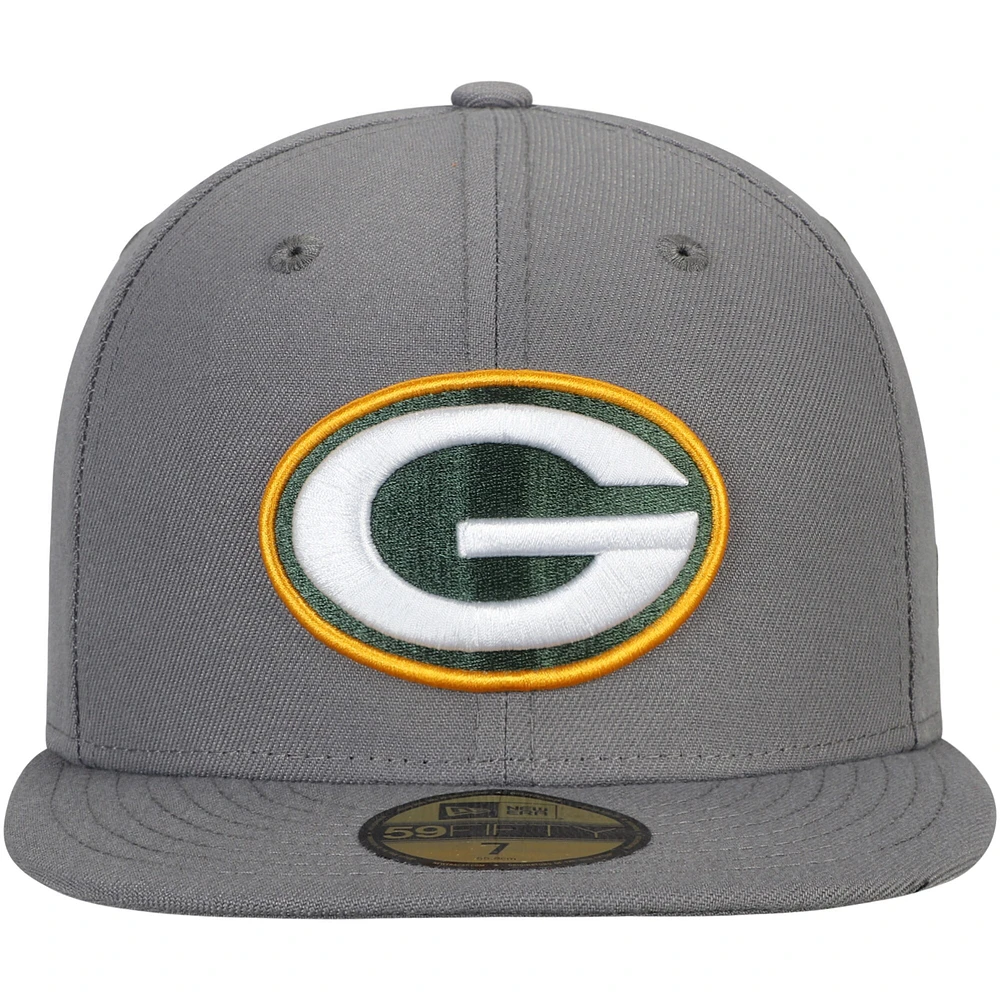 Casquette ajustée 59FIFTY Storm des Packers de Green Bay New Era pour homme