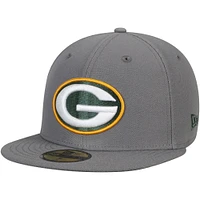 Casquette ajustée 59FIFTY Storm des Packers de Green Bay New Era pour homme