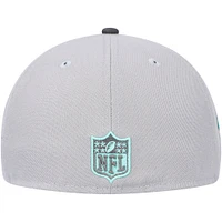 Casquette ajustée 59FIFTY Aqua Pop pour homme New Era Gris/Graphite Green Bay Packers