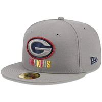 Men's New Era Gray Green Bay Packers Color Pack 59FIFTY Fitted Hat