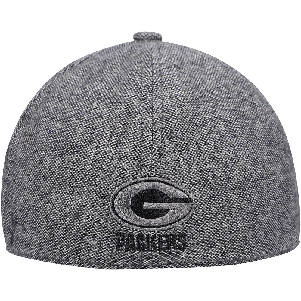 Men's New Era Gray Green Bay Packers Peaky Duckbill Fitted Hat