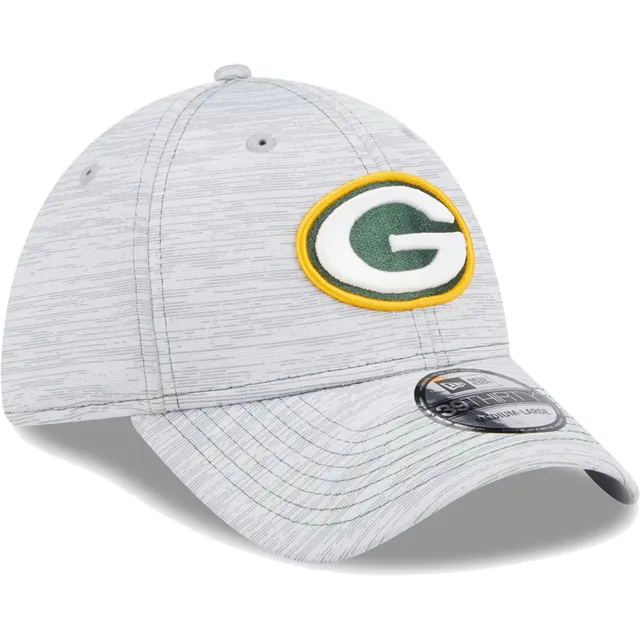 Men's New Era Black Green Bay Packers Main 39THIRTY Flex Hat