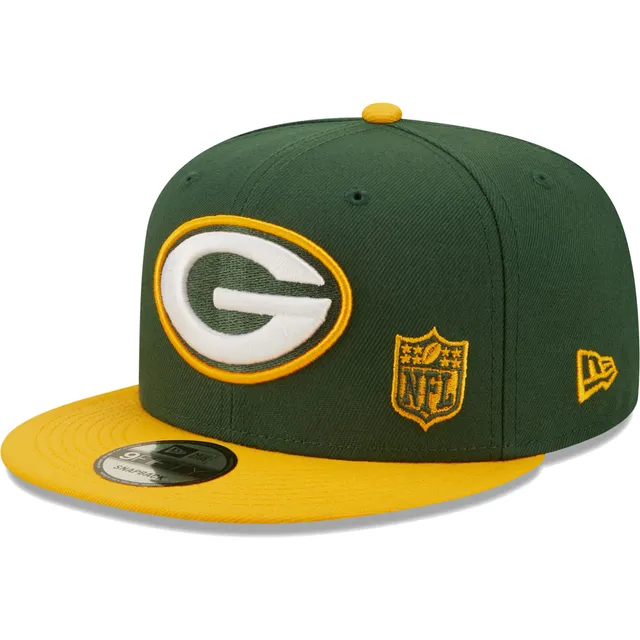 Men's Green Bay Packers New Era Green Script Trucker 9FIFTY Snapback Hat