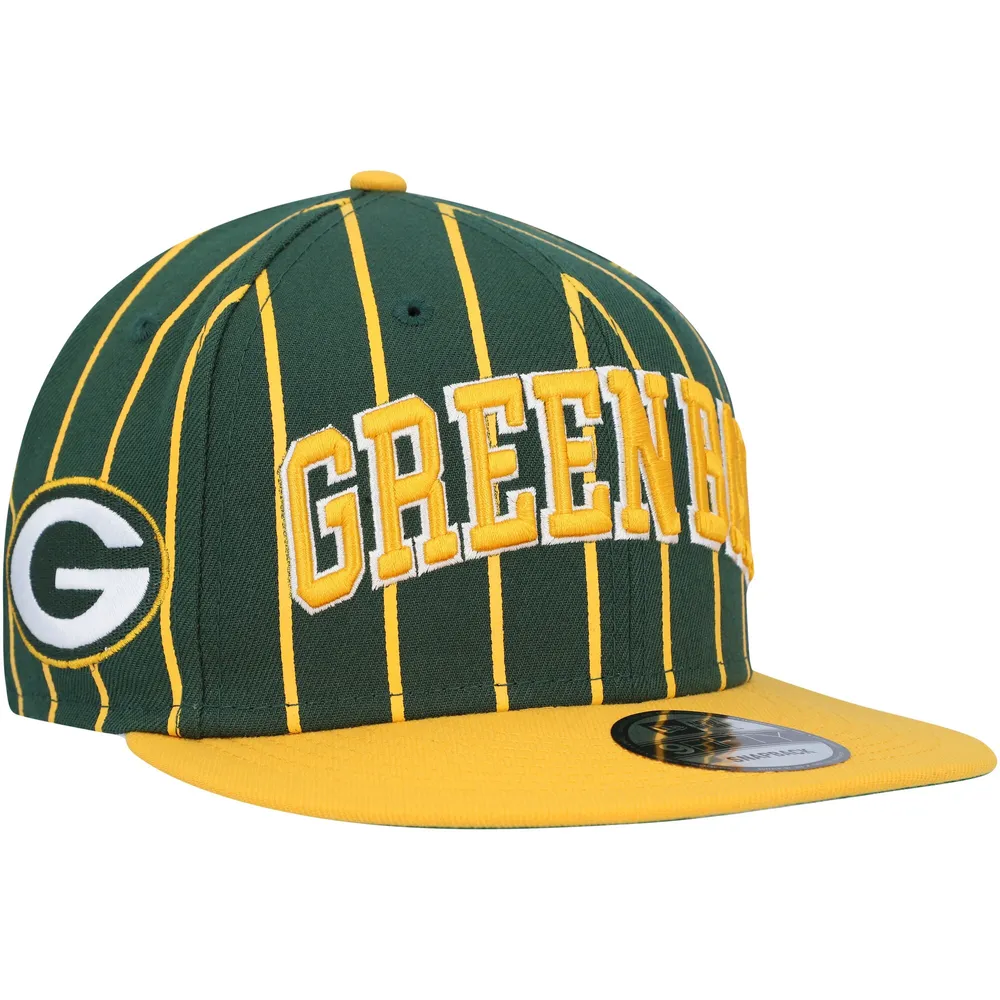 Lids Green Bay Packers New Era Pinstripe City Arch 9FIFTY Snapback Hat -  Green/Gold
