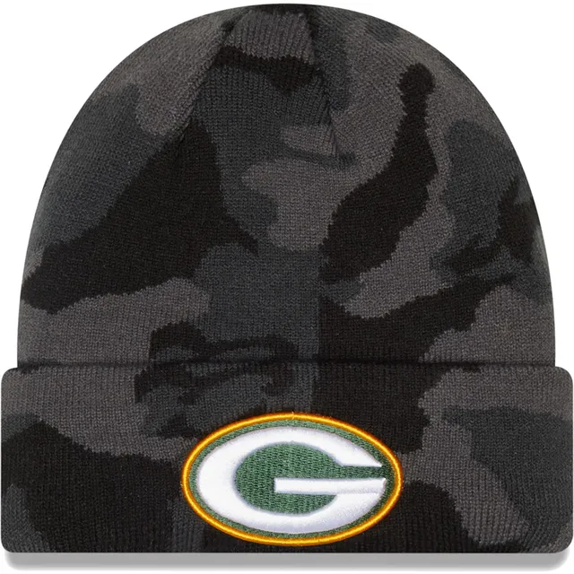 Men's Green Bay Packers New Era Green Toasty Cover Cuffed Knit Hat with Pom