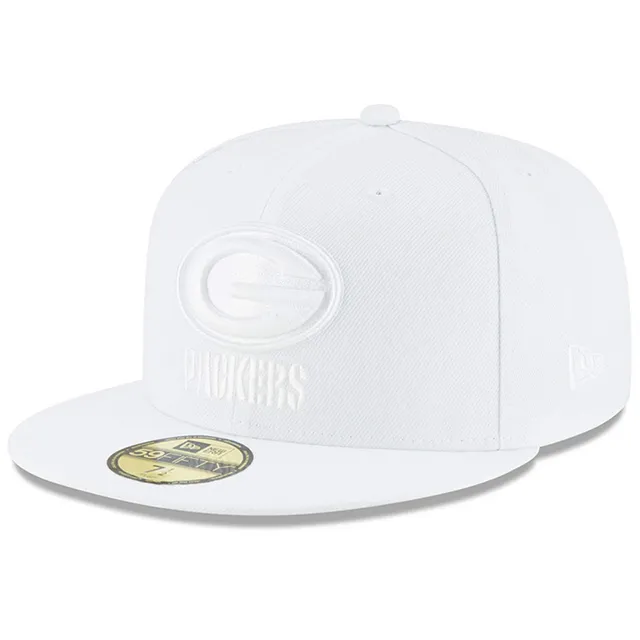 Green Bay Packers New Era Chrome Collection 9FIFTY Trucker Snapback Hat -  Cream/Black