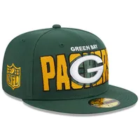 Casquette ajustée New Era Green Bay Packers 2023 NFL Draft 59FIFTY pour homme