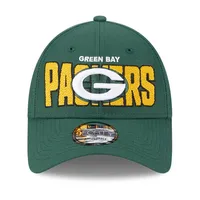 Casquette réglable New Era Green Bay Packers 2023 NFL Draft 9FORTY pour homme