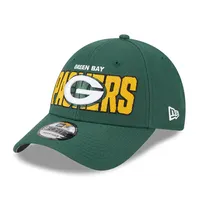 Casquette réglable New Era Green Bay Packers 2023 NFL Draft 9FORTY pour homme