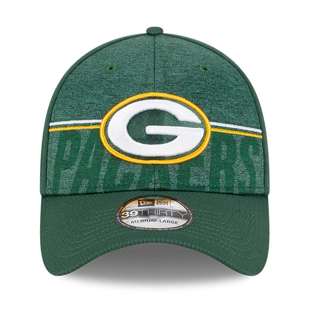 Casquette Flex Fit New Era Green Bay Packers 2023 NFL Training Camp 39THIRTY pour homme