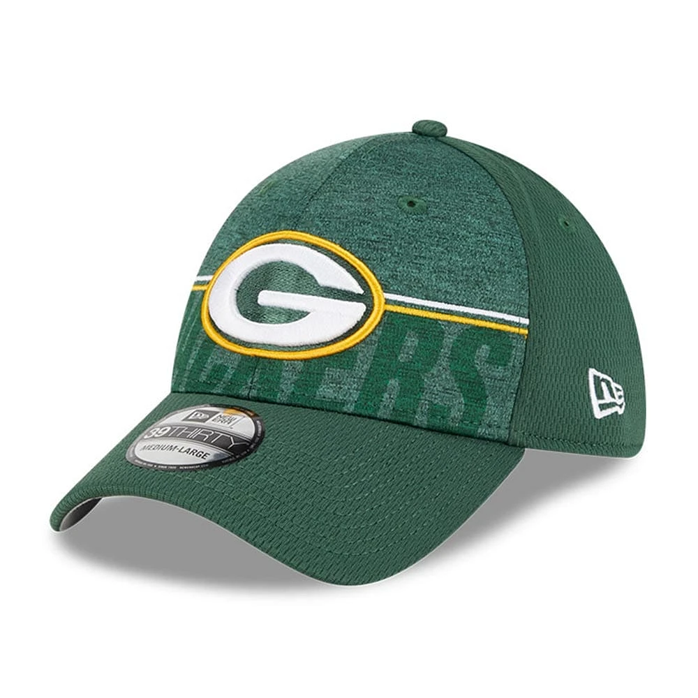 Casquette Flex Fit New Era Green Bay Packers 2023 NFL Training Camp 39THIRTY pour homme