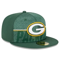 Casquette ajustée New Era Green Bay Packers 2023 NFL Training Camp 59FIFTY pour homme