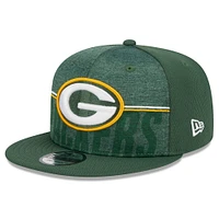 New Era Green Bay Packers 2023 NFL Training Camp 9FIFTY Snapback Casquette pour homme