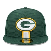 Casquette ajustée 59FIFTY Sideline 2024 New Era pour hommes, vert, Green Bay Packers