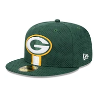 Casquette ajustée 59FIFTY Sideline 2024 New Era pour hommes, vert, Green Bay Packers