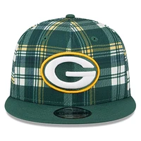 Men's New Era Green Green Bay Packers 2024 Sideline Statement 9FIFTY Snapback Hat