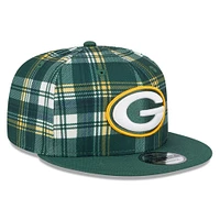 Men's New Era Green Green Bay Packers 2024 Sideline Statement 9FIFTY Snapback Hat