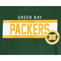 T-shirt imprimé haute densité 3rd Down des Packers de Green Bay New Era pour homme