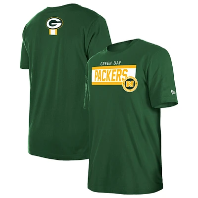 T-shirt imprimé haute densité 3rd Down des Packers de Green Bay New Era pour homme