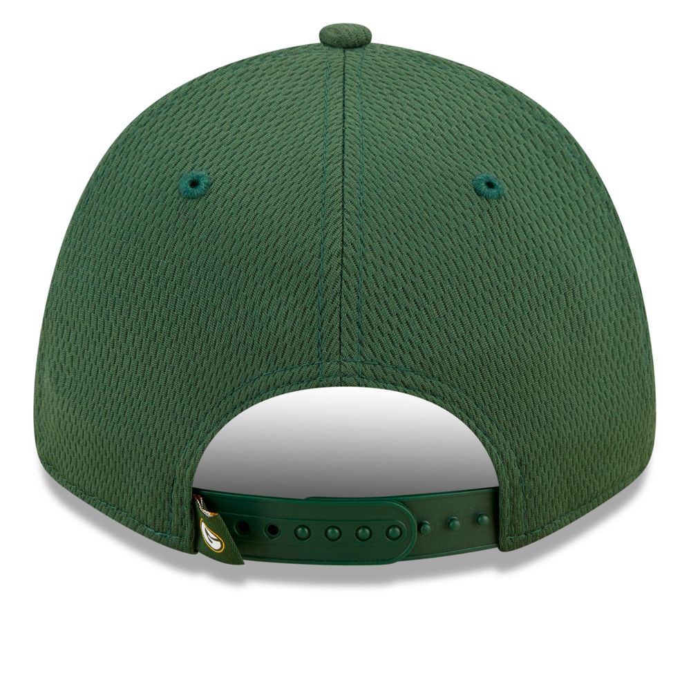 Men's New Era Green Green Bay Packers A-Frame - 9FORTY Snapback Hat