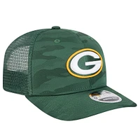 Casquette ajustable extensible à boutons-pression 9SEVENTY pour homme New Era Green Bay Packers Adventure Camo Trucker