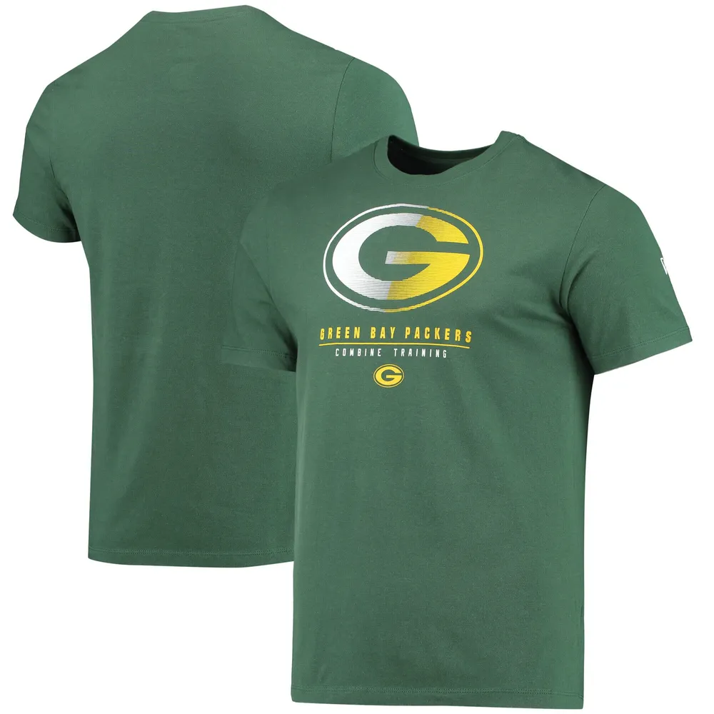 Men's New Era Green Bay Packers Combine Authentic Training Huddle Up T-Shirt Size: Large