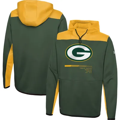 New Era Women's Green Bay Packers Fleece Pullover Hoodie - Green Brush - M (Medium)